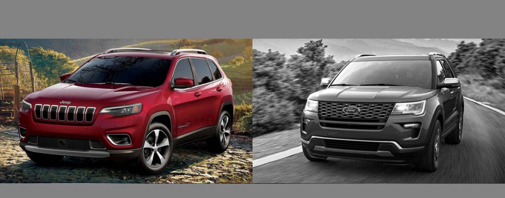 2019 Jeep Cherokee vs 2018 Ford Explorer near Wichita 