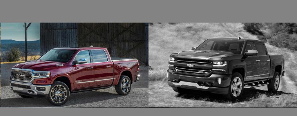 2019 RAM 1500 vs 2018 Chevrolet Silverado near Wichitia