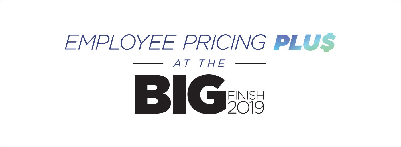 Employee Pricing Plus at the Big Finish 2019 in Salina KS