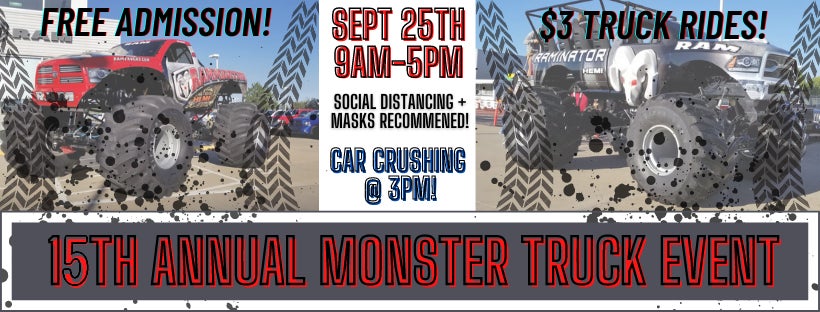 Marshall Motor Company - Monster Truck Event Sept 25th