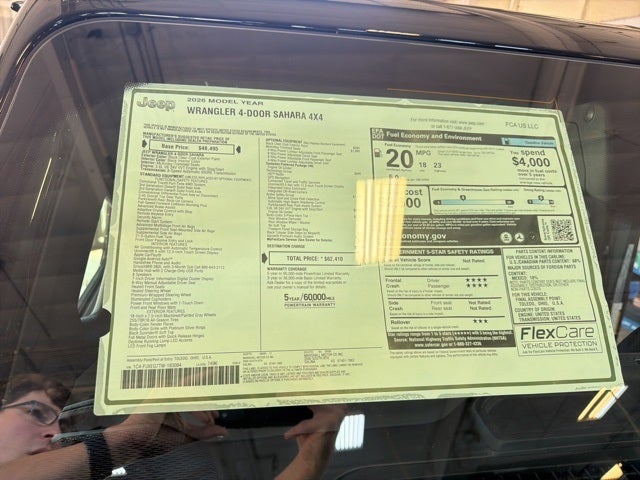 2026 Jeep Wrangler WRANGLER 4-DOOR SAHARA