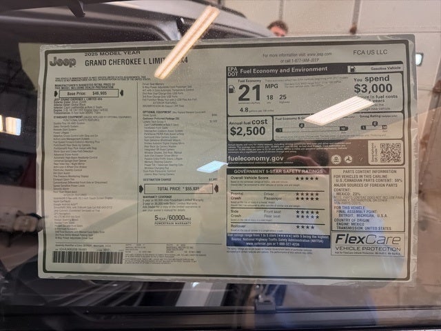 2025 Jeep Grand Cherokee GRAND CHEROKEE L LIMITED 4X4