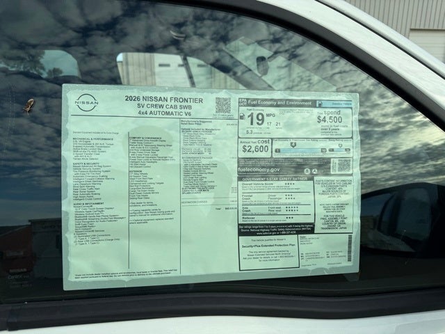 2026 Nissan Frontier SV