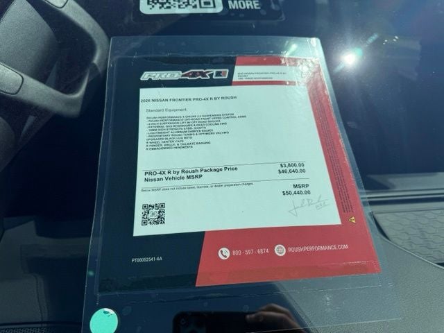 2026 Nissan Frontier PRO-4X w/R Package