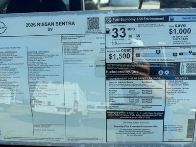 2026 Nissan Sentra SV