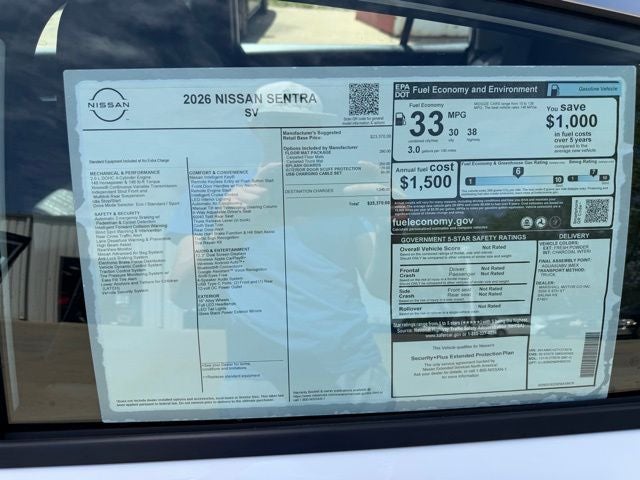 2026 Nissan Sentra SV