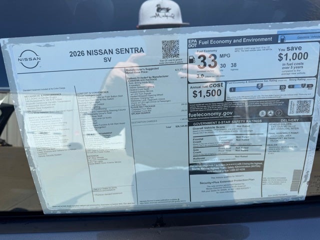 2026 Nissan Sentra SV