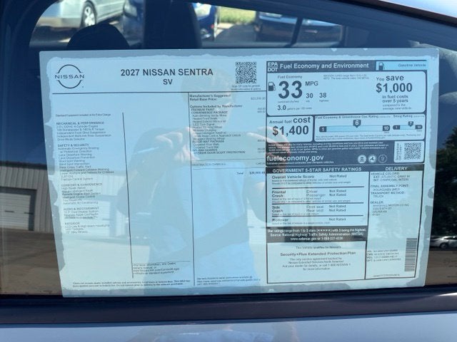 2027 Nissan Sentra SV