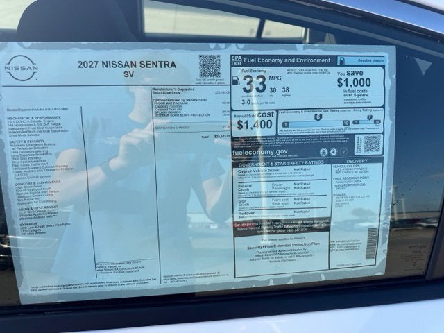 2027 Nissan Sentra SV