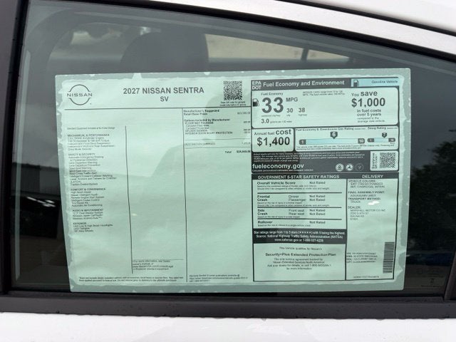 2027 Nissan Sentra SV