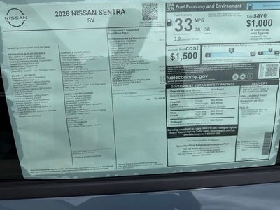 2026 Nissan Sentra SV