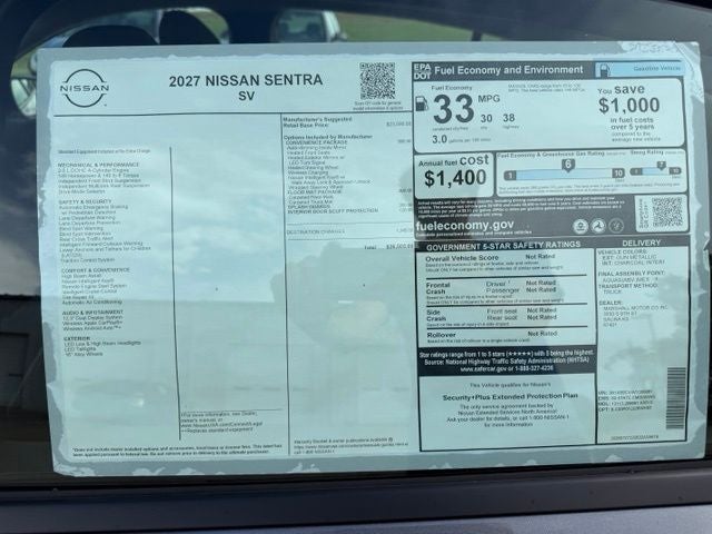 2027 Nissan Sentra SV