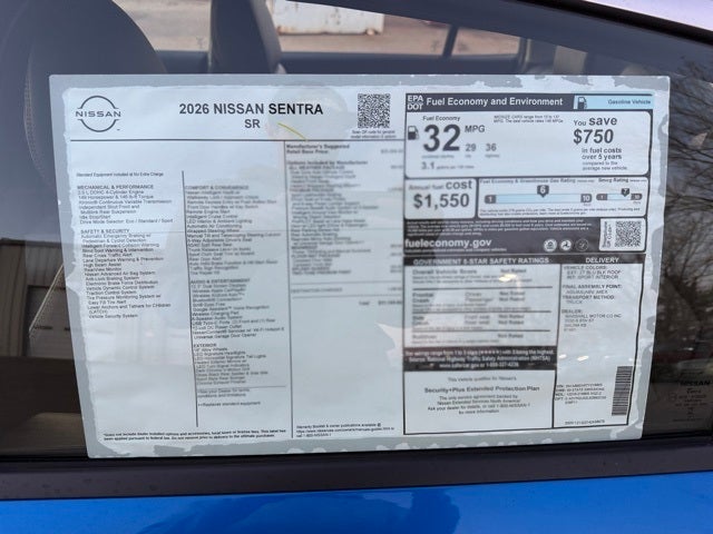 2026 Nissan Sentra SR