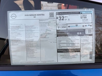2026 Nissan Sentra SR
