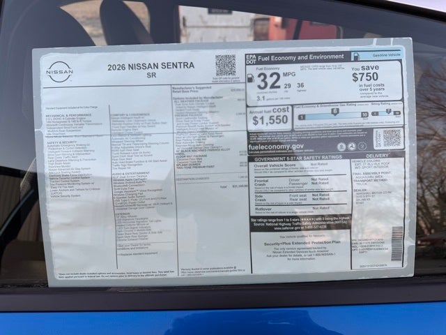 2026 Nissan Sentra SR