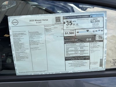 2025 Nissan Versa 1.6 S