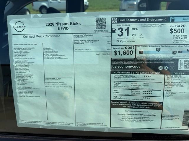 2026 Nissan Kicks S