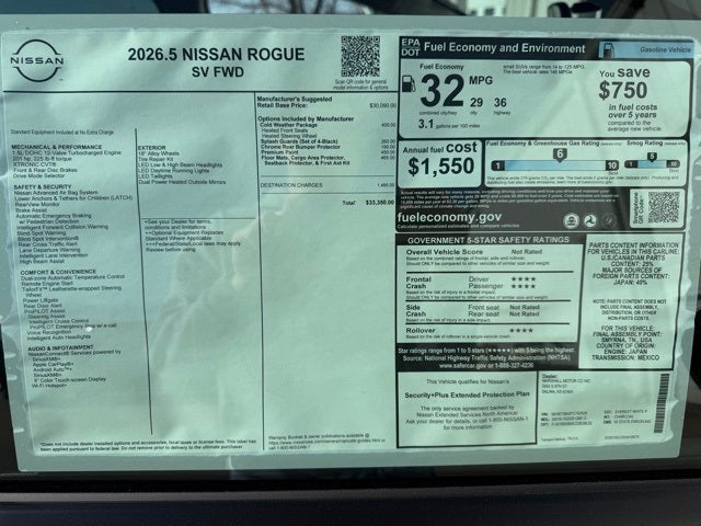 2026 Nissan Rogue SV