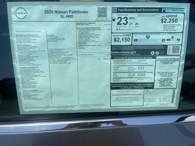 2026 Nissan Pathfinder SL